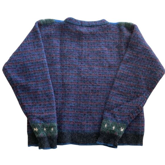 Vintage 80s Woolrich Wool Mallard Duck Preppy Cottage Country Sweater Women’s L - Picture 4 of 7